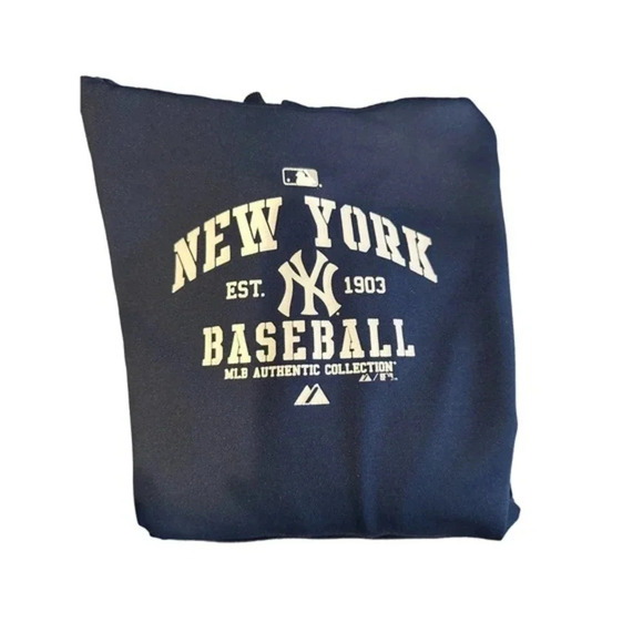 MLB Authentic Collection‎ Blue New York Yankees Baseball Hoodie large - Picture 3 of 6